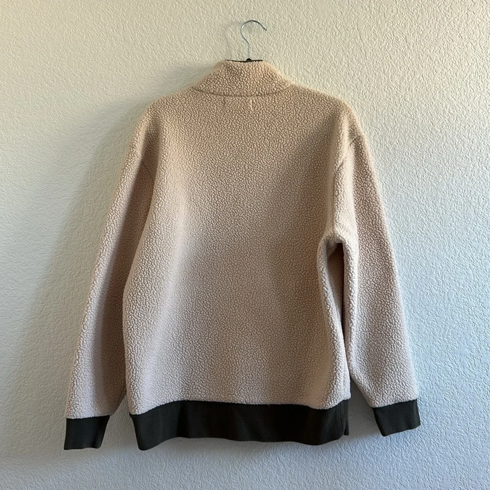 Madewell (Re)sourced Sherpa Half-Zip Sweatshirt